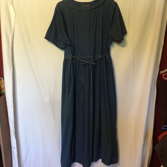 Vintage Pellini blue jean dress. - Picture 2 of 6